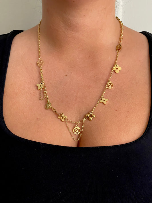 Louis Vuitton Blooming Supple Necklace - Brass Choker, Necklaces